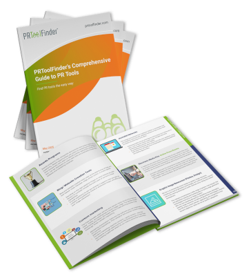 PRToolFinder eBook cover - Guide to PR Tools and Software for Professionals