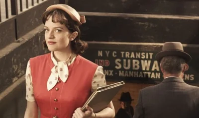 A picture of Peggy Olson who was the copywriter ono the TV Series Mad Men