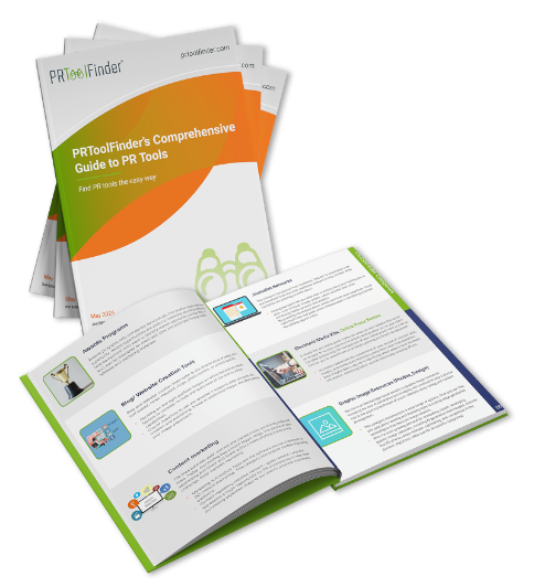 PRToolFinder Comprehensive Guide to PR Tools ebook cover
